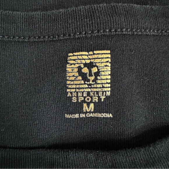 Ann Klein Sport Black Top size Medium - Picture 5 of 13